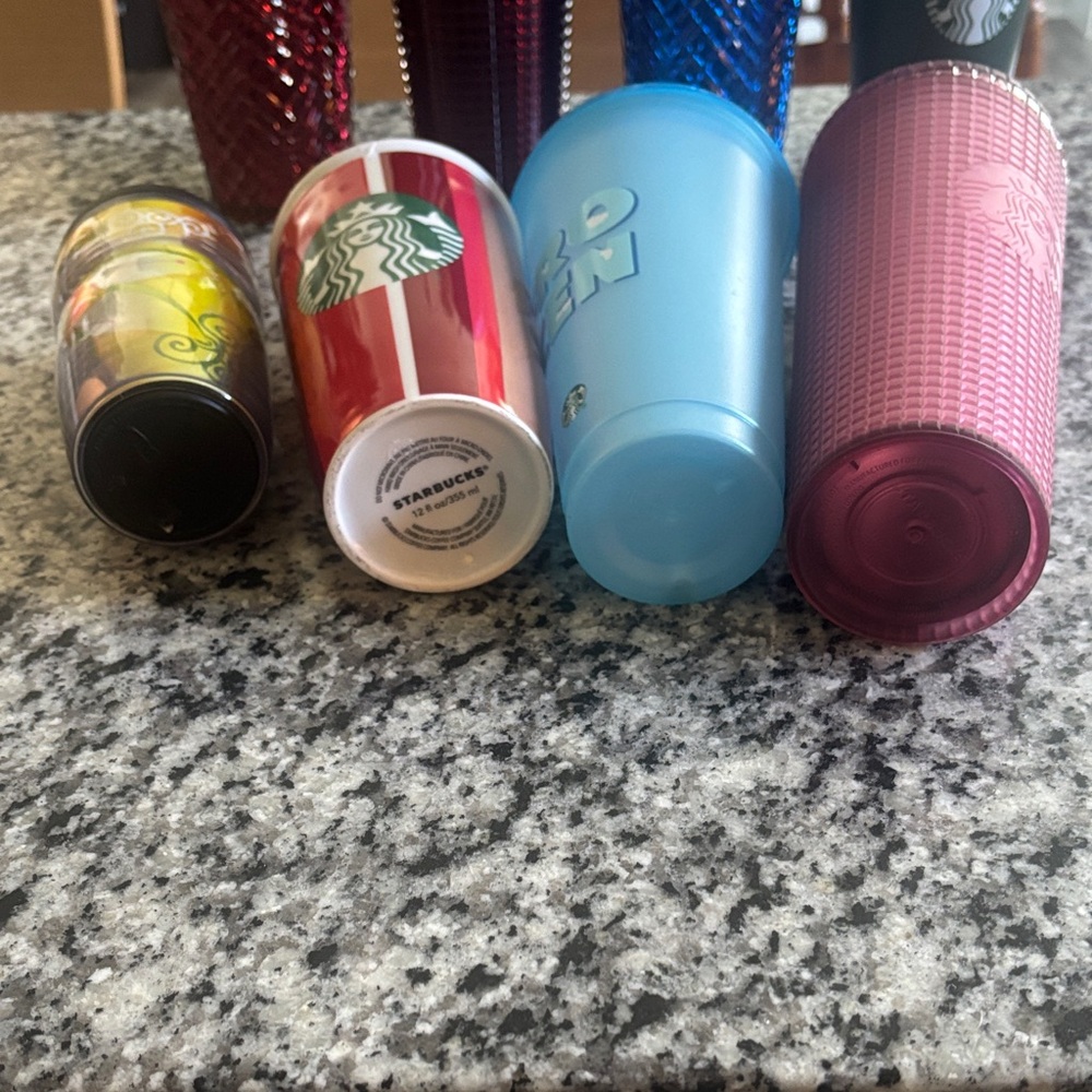 Starbucks Colorful Tumbler Set - Red, Blue, Green, Yellow - Picture 4 of 7